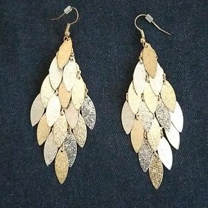 Gold/Silver Drop Earrings